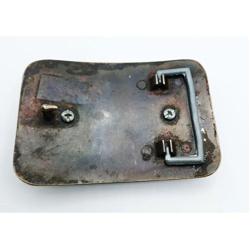 Vintage Gold Tone Stone Belt Buckle